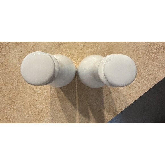 Over and Back Porcelain Oil & Vinegar Bottles Set, Pan e Olio Pattern, 6” Tall - Picture 2 of 7